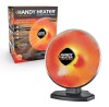 Handy Heater 1500-Watt 18.5 in. Electric Ceramic Parabolic Space Heater with Tip-Over Safety On Working $199