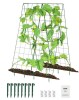 VEVOR Cucumber Trellis for Climbing Plants, 46" x 32" Foldable Cucumber Trellis Set with Plant Clips, Metal Garden Trellis for Raised Bed, Outdoor Plant Grow Support for Tomato, Squash, Vegetable New In Box $199