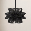 Joss & Main Towne 1 - Light Dimmable Woven Rope Pendant New In Box $299