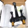 ALEASHA 4 in. Centerset 2-Handle High-Arc Bathroom Faucet in Matte Black New In Box $199 - 2