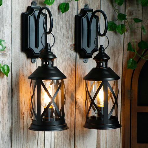 JHY DESIGN Set of 2 Battery Powered Metal Lamp 10'' Tall Decorative Cordless Table Lamps New In Box $199