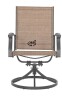 Nuu Garden Outdoor Patio Swivel Chair, Textilene Fabric, Iron Frame New in Box $299