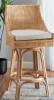 Wholesale Interiors Bhagipuri 360 Swivel Rattan Counter & Bar Stool New in Box $599