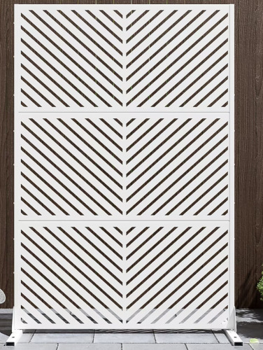Dovelina 72-in H x 47-in W x 16-in D Outdoor Metal Privacy Screen Fence Panel New In Box $299