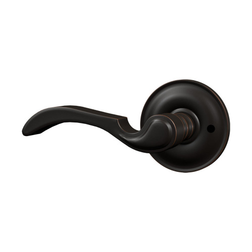Bravura 903-0 Sable Privacy Lever on Traditional Round Rose in Oil Rubbed Bronze - RH / Schlage Accent Inactive Interior Lever Dummy Entry Set (Exterior Portion Sold Separately) Assorted $199