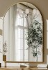 Basics by Wayfair&trade; 24" x 36" Aluminum Framed Arched Wall Mounted Vanity Mirror New In Box $199