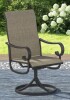 Lark Manor Ershel Metal Swivel Textilene Patio Dining Armchair New in Box $299