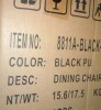 Youugior Rattan Dining Room Chair Mid Century Modern Kitchen Ktichen Chair,Faux Leather Walnut Wood Finish Side Chair, Metal Legs Desk Chair with Rattan Backrest,Black New in Box $399 - 2