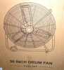 Trent Austin Design 30 In. 3 Speed Yellow Heavy Duty Metal Industrial Drum Fan New in Box $399 - 2
