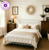 Winston Porter Colina Metal Bed in white queen new in box $299