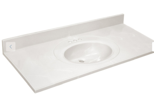 Design House 49-Inch Cultured Marble Vanity Top with Backsplash new in box $699