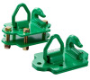 VEVOR 3/8" Tractor Bucket Hooks with Tie Down Ring, Grade 70 Forged Steel 2 Pack Bolt-On Grab Hook with Back Plates Work Well for Tractor Bucket RV UTV Truck Maximum Break Strength 15,000 lbs, Green New In Box $99