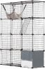 VEVOR Large 4-Tier Cat Cage, 41 x 14 x 55, Detachable Metal Wire Cat Enclosure, with Litter Box Hammock Ramp ladders, Indoor & Outdoor Crate Exercise Place Ideal for Kitty, Small Animals, Black, New in Box $299