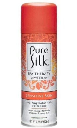 Pure Silk Sensitive Skin Therapy Shave Cream, 7.25 oz New