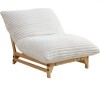 Teemful Lazy Sofa, Single Sofa Chair, Accent Chair, Armless Sofa Lounger, Backrest Seat for Living Room Bedroom Studio Reading Gaming, Off White New Shelf Pull $399