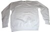 American Apparel Mens Pullover Fleece Sweatshirt in White Size Large - 2