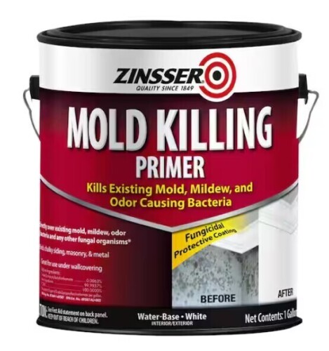 Zinsser Mold Killing Primer -White 1qt / Varathane Water-Based Ultimate Gloss Polyurethane Water-Based, Crystal Clear Interior Wood Protection, Fast Dry Time, Scratch Resistance, Covers Up to 125 Sq Ft, Quart New Shelf Pull Assorted $79