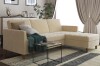 DHP Presley Reversible Storage Sectional Futon in Ivory Chenille (2 Boxes) New in Box $1799