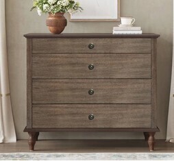 Canora Grey Large 4-Drawer Antique Dresser with Solid Wood Feet New in Box $699
