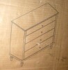 Canora Grey Large 4-Drawer Antique Dresser with Solid Wood Feet New in Box $699 - 2