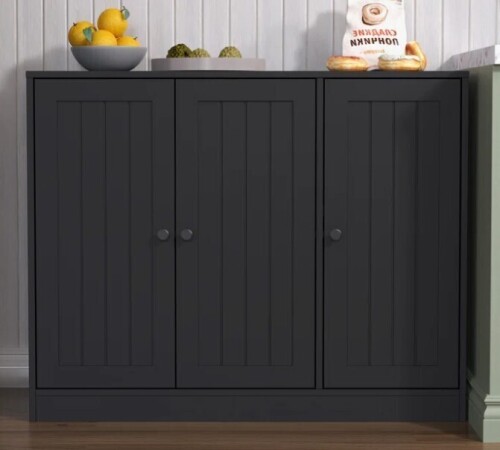 17 Stories Buffet Cabinet With 3 Door, Kitchen Storage Cabinet With Adjustable Shelf, Coffee Bar Accent Cabinets New in Box $499