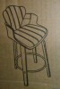 George Oliver Modern Vegan Leather 360&deg; Swivel Counter Stools With Unique Bentwood Legs in White New in Box $399 - 2