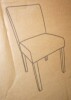 Lark Manor 18.5" Seat Height Linen Blend Upholstered Solid Wood Legs Dining Chair in Green New in Box $399 - 2