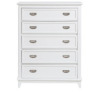 Discovery World Furniture 5 Drawer Chest in White Similar to Picture new in box $499