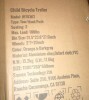 VEVOR Bike Trailer for Toddlers, Kids, Double Seat, 100 lbs Load, 2-In-1 Canopy Carrier Converts to Stroller, Tow Behind Foldable Child Bicycle Trailer with Universal Bicycle Coupler, Orange and Gray new in box $499 - 2