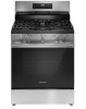 Frigidaire 30 Inch Freestanding Gas Range with 5 Sealed Burners, 5.1 cu. ft. Oven Capacity, 18,000 BTU Quick Boil Burner, Simmer Burner, Storage Drawer, and Steam Clean: Stainless Steel damaged glass (Accessories Sold Separately) new $1499