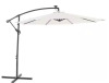 JOYESERY 10 ft. Patio Offset Solar LED Umbrellas 50 Plus UV Protection Cantilever Outside Umbrellas, Beige $299