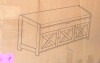 Pipishell 2-Tier Shoe Storage Bench, Entryway Bench with 3 Barn Doors, Cushion Seat, Hidden Storage, Adjustable Shelf, 200 lbs Capacity, for Entryway, Living Room, Bedroom, White (39.4?Wx15?Dx18.1?H) new in box $499 - 2