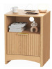 Pipishell Nightstand with Charging Station, Fluted Bedside Table with Storage & Drawer, Modern End Tables with USB & AC Outlets, Small Wood Night Stand for Bedroom, grey new in box $299