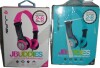 JLab JBuddies Folding Kids Wired Headphones, Toddler Headphones, Noise Isolation, Kids Safe, Volume Limiting Headphones, Headphones for Children Assorted Colors - 2