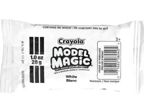 Crayola Model Magic modeling Clay, White, 1 oz