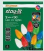 Sylvania Stay-Lit LED C9 String Lights, 2 Sets of 50 $79
