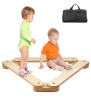VEVOR Balance Beam Stepping Stones, 3 PCS Wooden Toddler Balance Boards, Montessori Toy for Kids 2-6, Build Coordination and Gross Motor Skills, Gymnastics Course Indoor & Outdoor New In Box $89