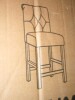Andover Mills&trade; Burlison 25.25" Fabric Upholstered Wood Counter Stool with Low Back New In Box $399 - 2