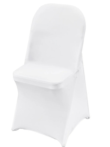 VEVOR Stretch Spandex Folding Chair Cover, Universal Fitted Chair Cover, Removable Washable Protective Slipcovers, for Wedding, Holiday, Banquet, Party, Celebration, Dining (White) New
