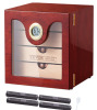 VEVOR Cigar Humidor Cabinet, Handmade Spanish Cedar Wood Cigar Humidor for 50-100 Cigars, Glass Cigar Desktop Storage Case with Digital Humidifier, Hygrometer and Shelves, Great Gift for Men New In Box $199