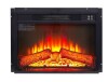SunJet 23 Inch Electric Fireplace Insert 1400W 120V Slim Black Heater with Remote Control Log Set and Realistic Flame New In Box $699