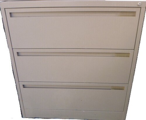 Haworth 3 Drawer Lateral File Cabinet