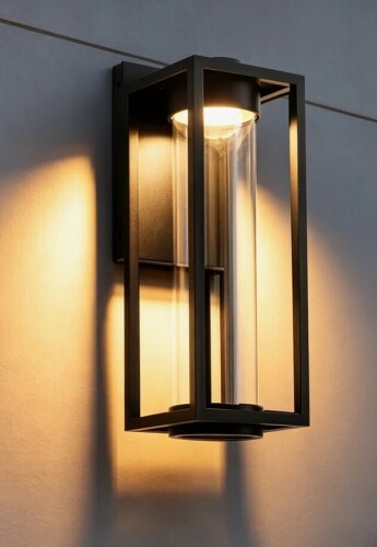 Latitude Run&reg; Aluminum Outdoor Wall Light Fixture Wall Mount New In Box $299