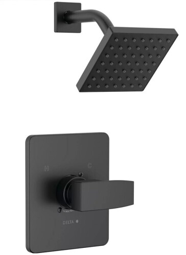 Delta Faucet Modern One Handle Single Function Shower Faucet in Matte Black (Trim Only) New In Box $299