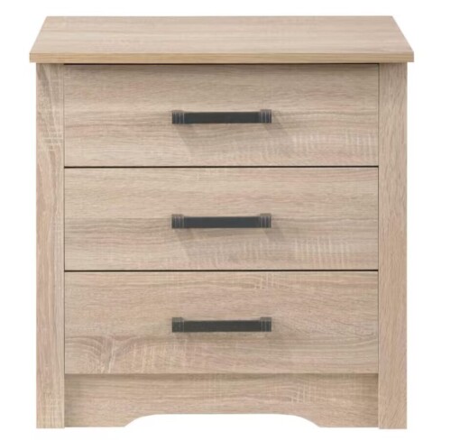 AndMakers Hudson 3-Drawer Sandalwood Nightstand (23 in. H x 22 in. W x 18 in D) $299
