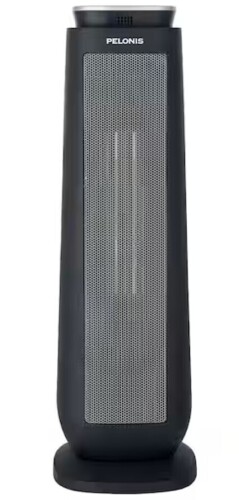 Pelonis 1500-Watt 23 in. Digital Tower Indoor Ceramic Heater Quiet Operation w/ Safety Overheat Protection and Fan Mode in Black New In Box $199