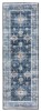 Rugease Velveteen Kieran Navy 2'x 6' Runner Rug New Similar to Picture $299
