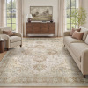 SIXHOME Machine Washable 8' x 10' Oriental Floral Area Rug For Living Room, Bedroom New $299