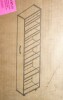 Roomfitters 7 Tier Pull Out Pantry Cabinet Slim Side Storage Tower Mobile Kitchen Cart Rolling Gap Organizer, White New In Box $199 - 2