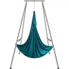 VEVOR Aerial Yoga Frame & Yoga Hammock, 9.67 ft Height Professional Yoga Swing Stand Comes with 6.6 Yards Aerial Hammock, Max 551.15 lbs Load Capacity Yoga Rig for Indoor Outdoor Aerial Yoga, Green, New in Box $399